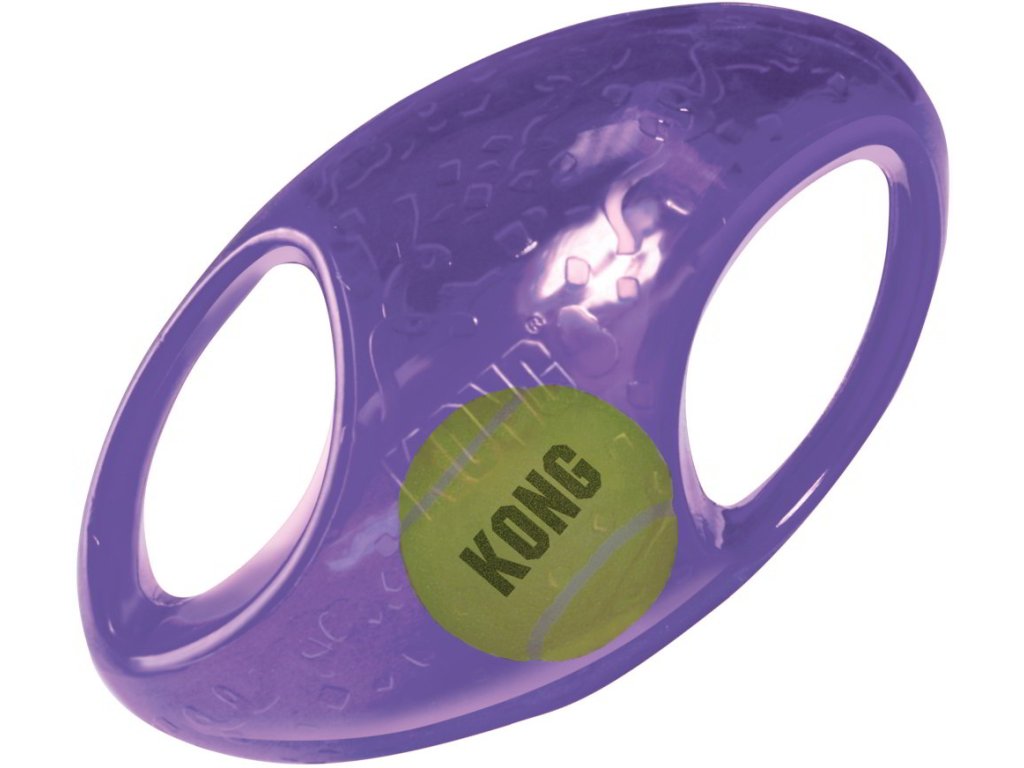 25755 2 kong jumbler hracka pro psy gumovy mic rugby m l 17 5 x 11 cm z kategorie chovatelske potreby a krmiva pro psy hracky pro psy kong hracky pro psy