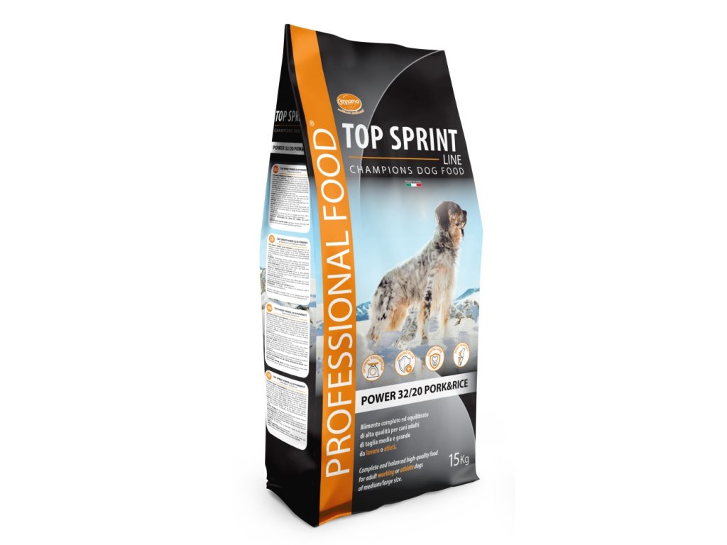 78687 1 top sprint power pork rice 15 kg z kategorie chovatelske potreby a krmiva pro psy krmiva pro psy granule pro psy