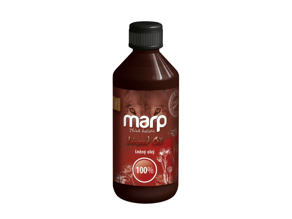 26538 marp holistic lneny olej 500ml z kategorie chovatelske potreby a krmiva pro psy vitaminy a leciva pro psy doplnkove oleje pro psy