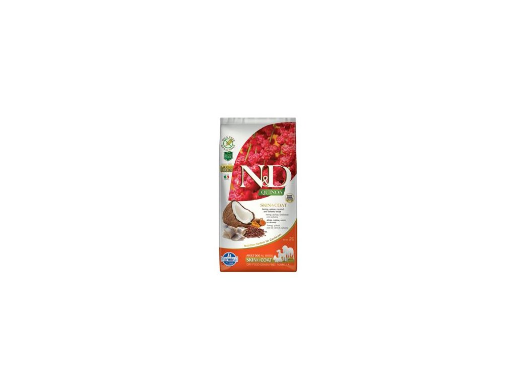 28539 n d gf quinoa dog skin coat herring coconut 7kg z kategorie chovatelske potreby a krmiva pro psy krmiva pro psy granule pro psy