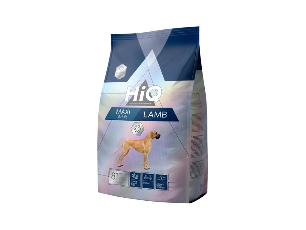 58475 1 hiq dog dry adult maxi lamb 2 8 kg z kategorie chovatelske potreby a krmiva pro psy krmiva pro psy granule pro psy