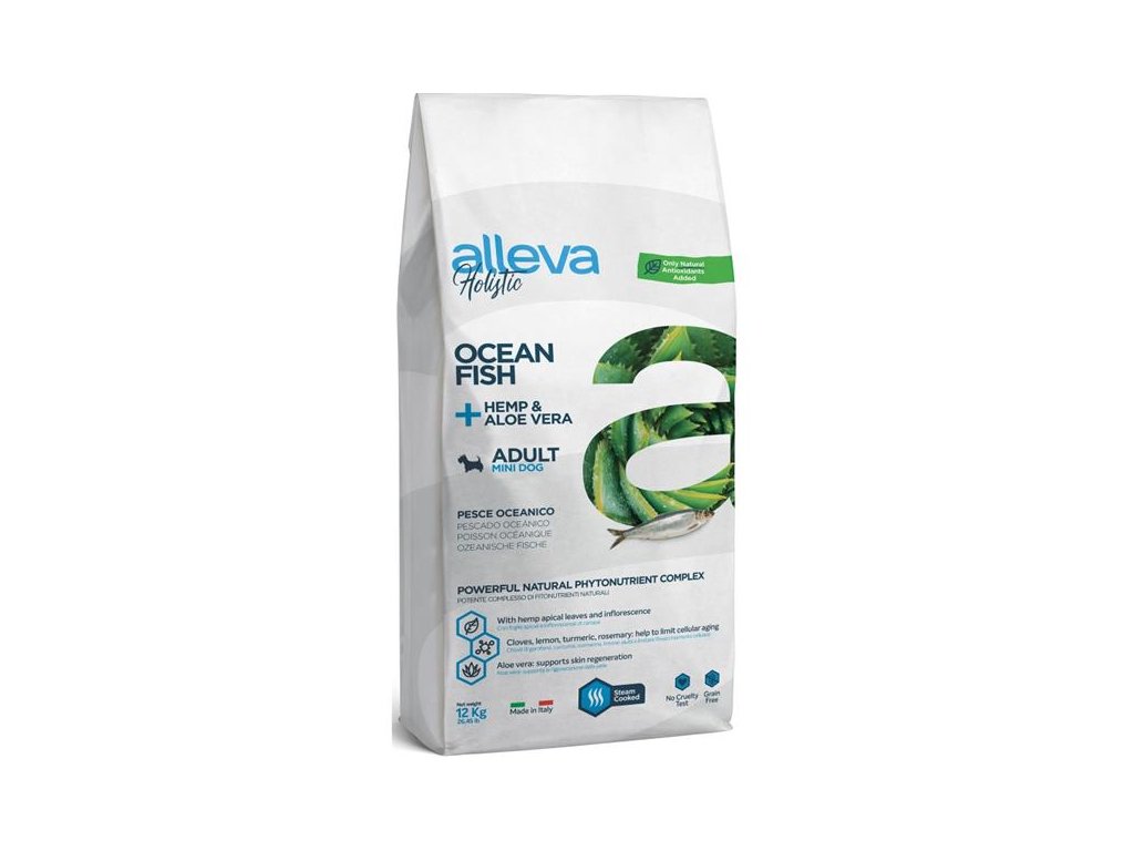 56733 1 alleva holistic dog dry adult ocean fish mini 12kg z kategorie chovatelske potreby a krmiva pro psy krmiva pro psy granule pro psy