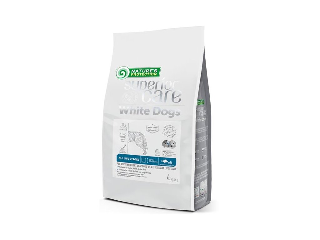81219 1 nature s protection superior care dog dry white dogs white fish 4 kg z kategorie chovatelske potreby a krmiva pro psy krmiva pro psy granule pro psy