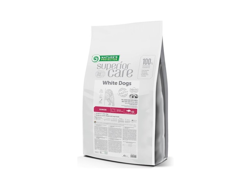 81234 1 nature s protection superior care dog dry white dogs junior white fish 10 kg z kategorie chovatelske potreby a krmiva pro psy krmiva pro psy granule pro psy