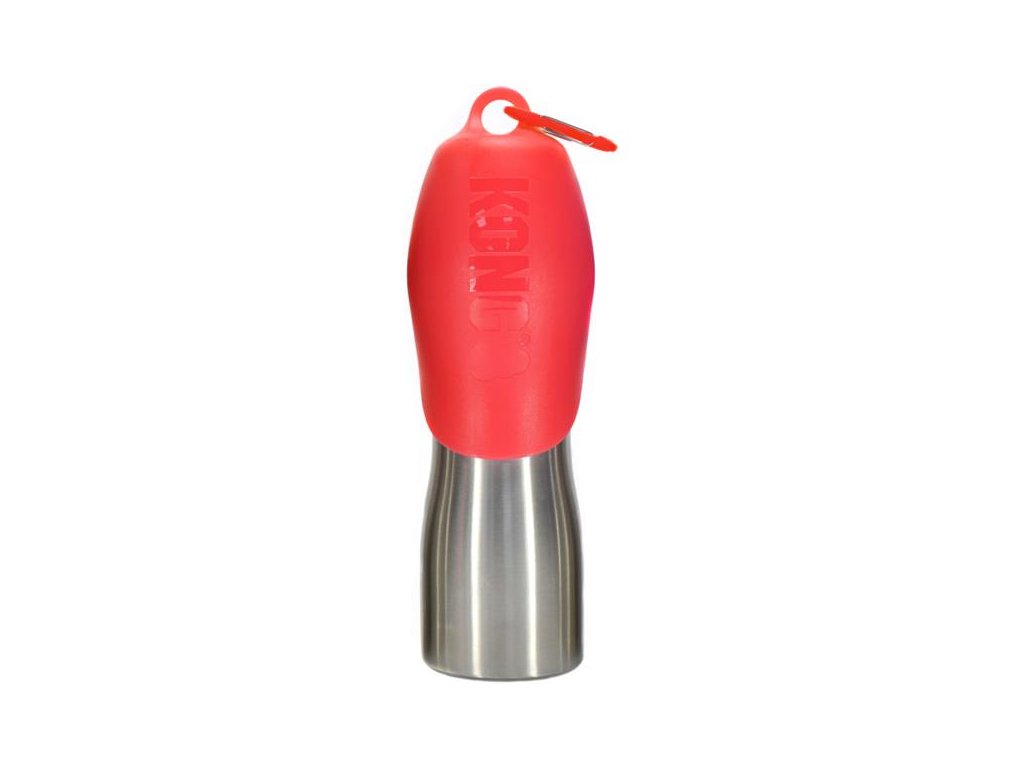77010 4 cestovni lahev h2o stainless steel 740ml cervena kong z kategorie chovatelske potreby a krmiva pro psy misky a davkovace pro psy cestovni misky pro psy