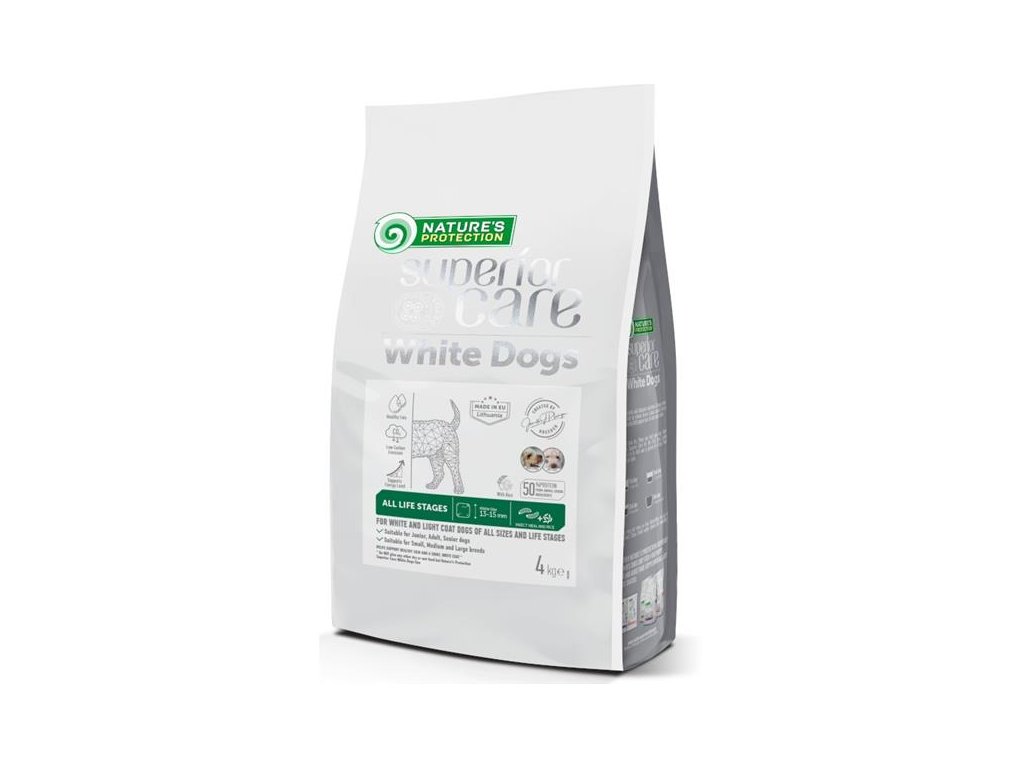 81243 1 nature s protection superior care dog dry white dogs insect 4 kg z kategorie chovatelske potreby a krmiva pro psy krmiva pro psy granule pro psy