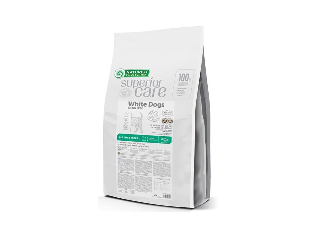 81249 1 nature s protection superior care dog dry white dogs grain free insect 4 kg z kategorie chovatelske potreby a krmiva pro psy krmiva pro psy granule pro psy