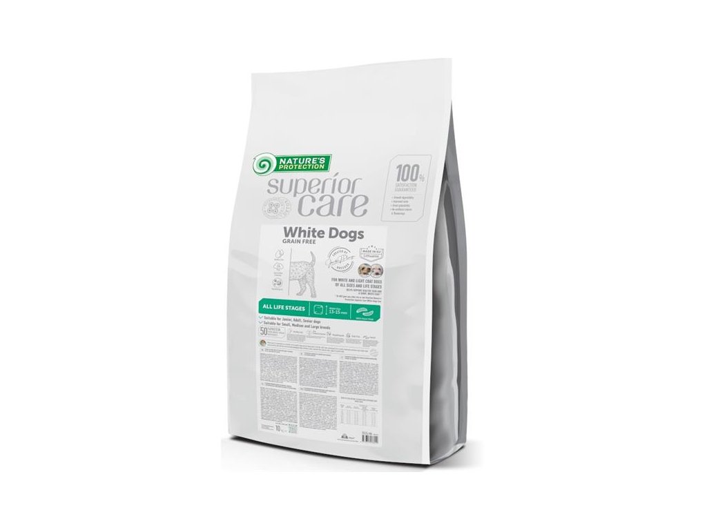 81252 1 nature s protection superior care dog dry white dogs grain free insect 10 kg z kategorie chovatelske potreby a krmiva pro psy krmiva pro psy granule pro psy