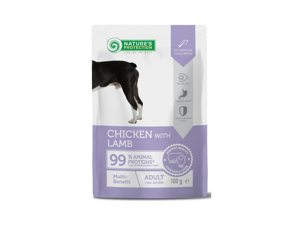 83955 1 nature s protection dog kaps multi benefit chicken and lamb 100g z kategorie chovatelske potreby a krmiva pro psy krmiva pro psy kapsicky pro psy