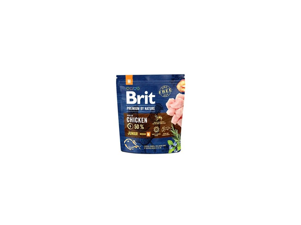 8910 brit premium dog by nature junior m 1kg z kategorie chovatelske potreby a krmiva pro psy krmiva pro psy granule pro psy