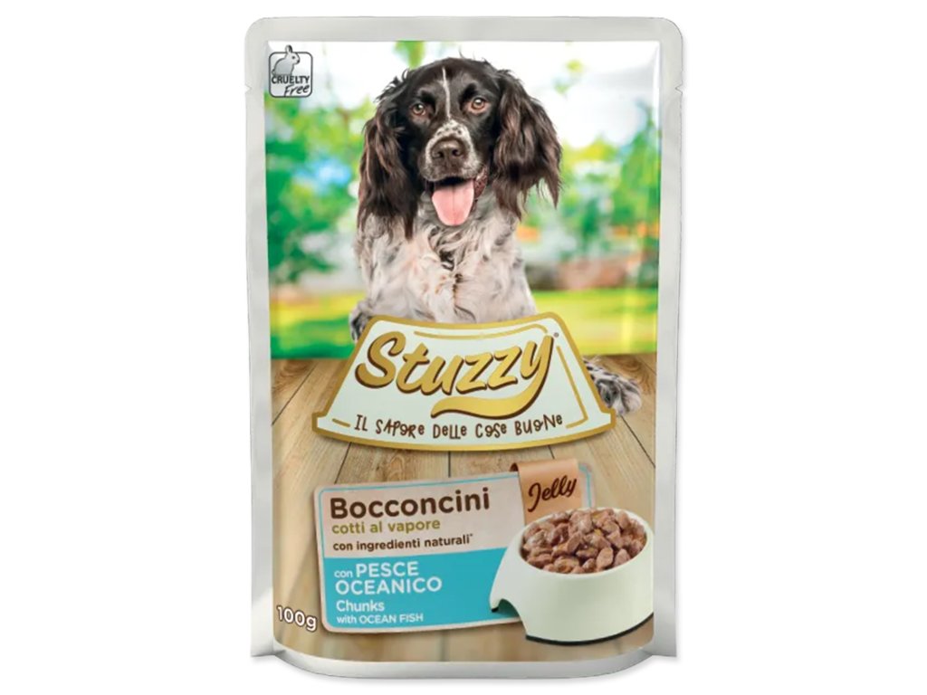53781 1 kapsicka stuzzy dog morska ryba v zele 100 g z kategorie chovatelske potreby a krmiva pro psy krmiva pro psy kapsicky pro psy