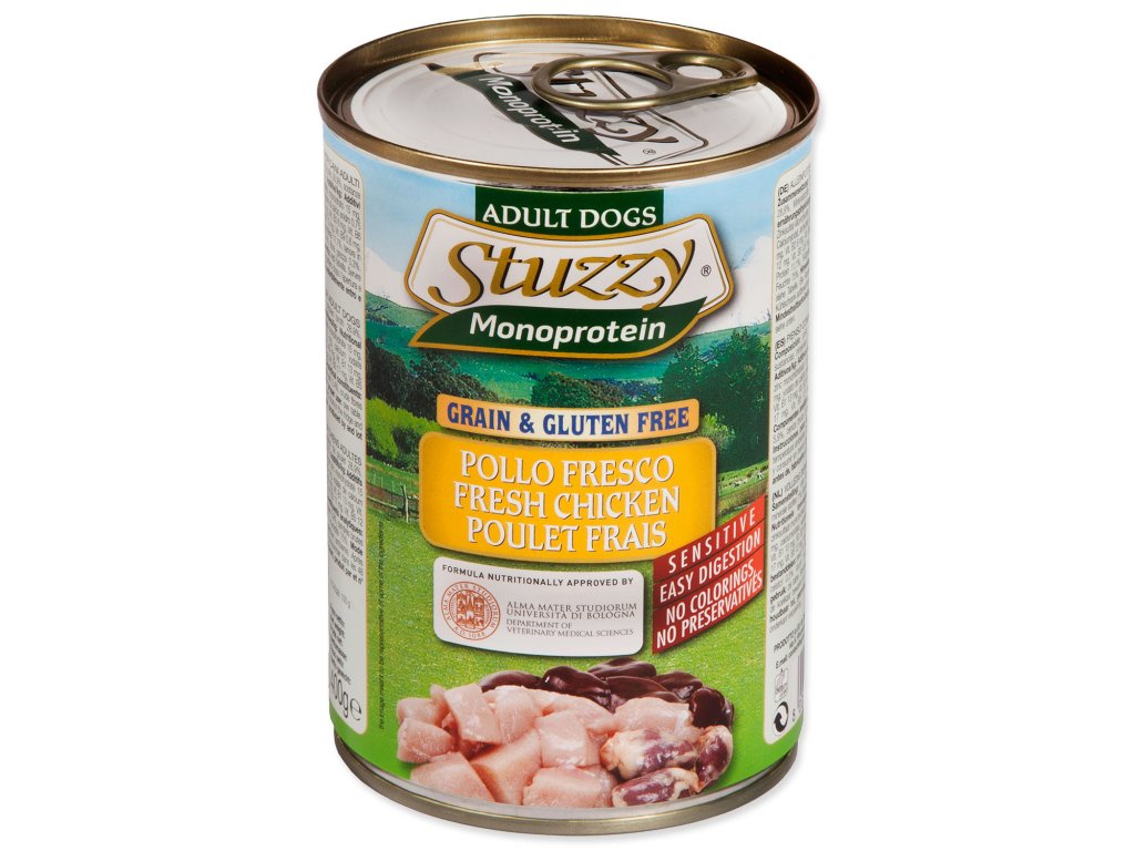 53832 1 konzerva stuzzy dog monoprotein kureci 400 g z kategorie chovatelske potreby a krmiva pro psy krmiva pro psy konzervy pro psy