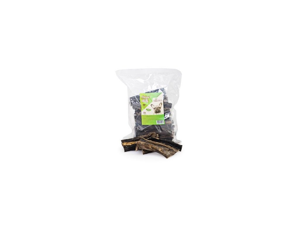 36003 natureca pochoutka pro psy hovezi drstky susene 15cm 500g z kategorie chovatelske potreby a krmiva pro psy pamlsky pro psy susene vnitrnosti kosti pro psy