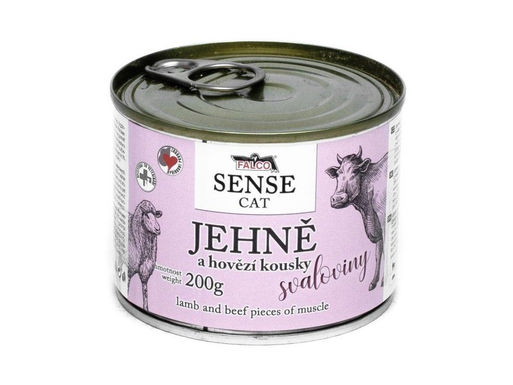 38622 1 falco sense cat jehne a hovezi konzerva pro kocky 200g z kategorie chovatelske potreby a krmiva pro kocky krmivo a pamlsky pro kocky konzervy pro kocky
