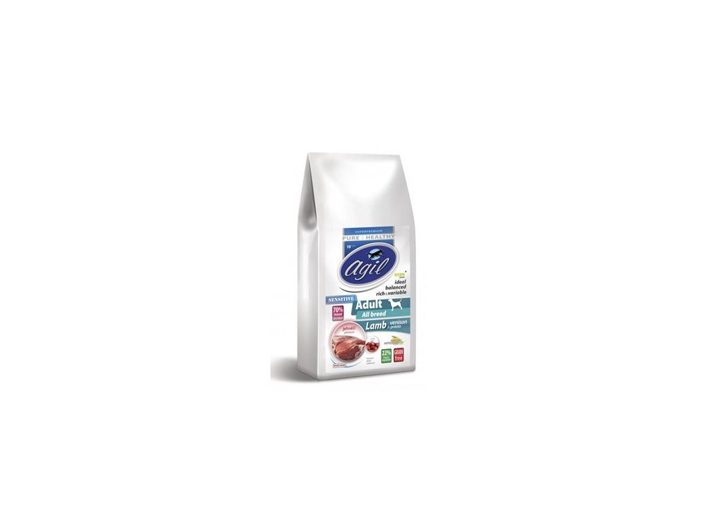 39402 1 agil adult sensitive grain free lamb venision 10 kg z kategorie chovatelske potreby a krmiva pro psy krmiva pro psy granule pro psy