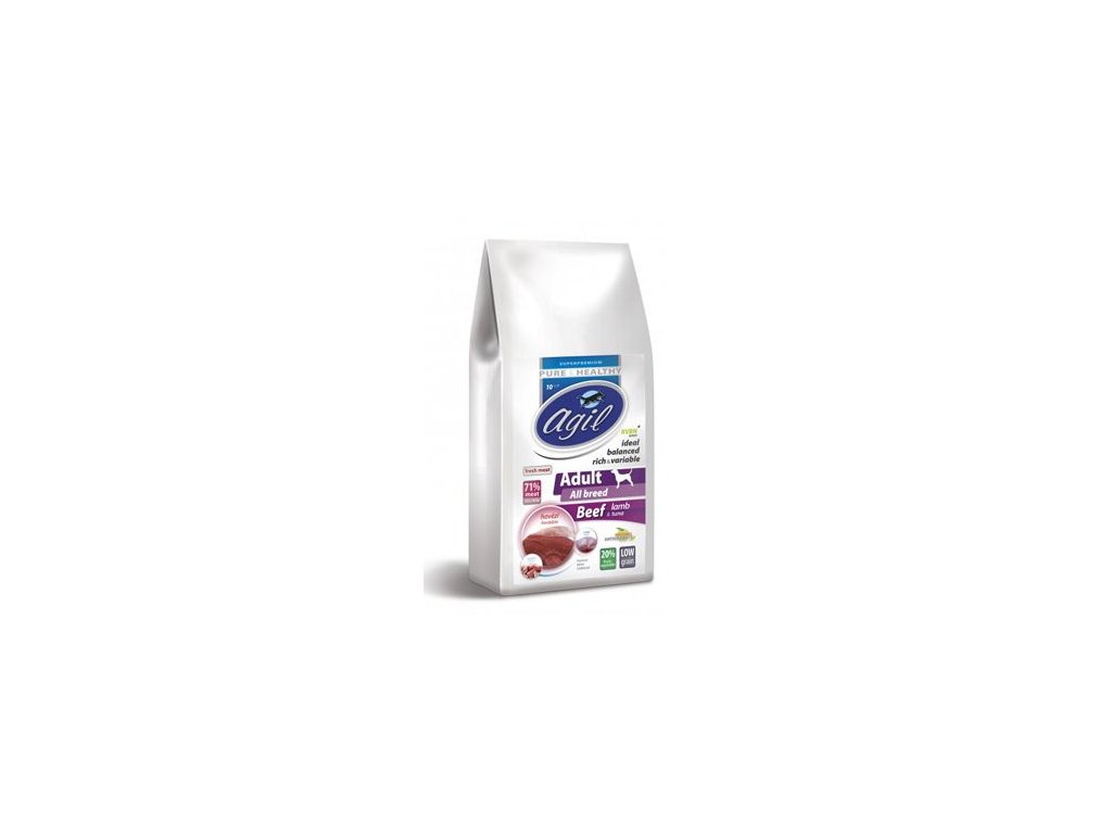 39405 1 agil adult all breed low grain beef lamb tuna 10 kg z kategorie chovatelske potreby a krmiva pro psy krmiva pro psy granule pro psy