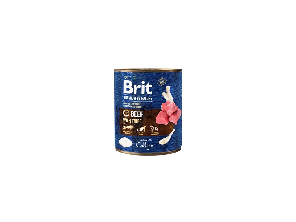 7482 brit premium dog by nature konzerva beef tripes 800g z kategorie chovatelske potreby a krmiva pro psy krmiva pro psy konzervy pro psy
