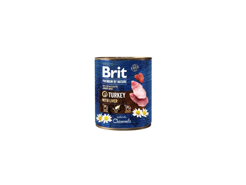 7473 brit premium dog by nature konzerva turkey liver 800g z kategorie chovatelske potreby a krmiva pro psy krmiva pro psy konzervy pro psy
