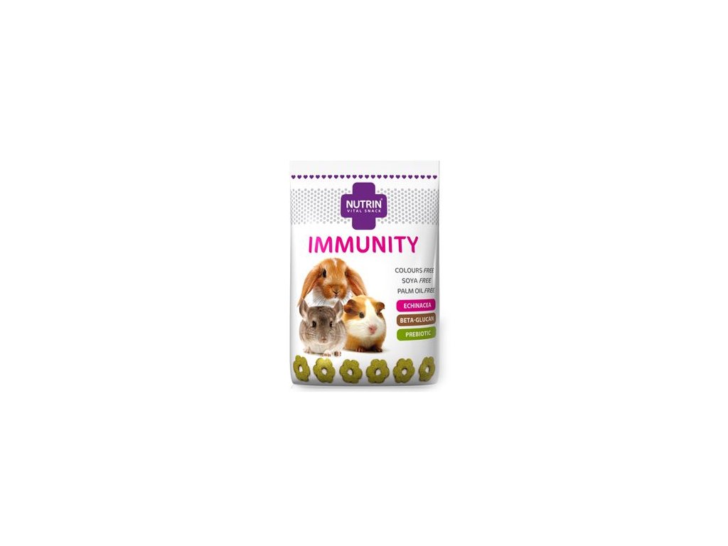 22833 nutrin vital snack immunity 100g z kategorie chovatelske potreby a krmiva pro hlodavce a mala zvirata pamlsky pro hlodavce