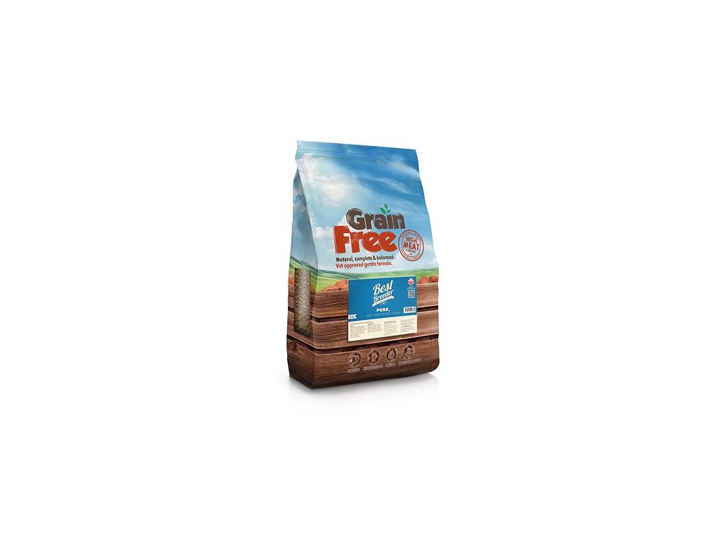 80595 1 best breeder grain free pork sweet potato apple 2 kg z kategorie chovatelske potreby a krmiva pro psy krmiva pro psy granule pro psy