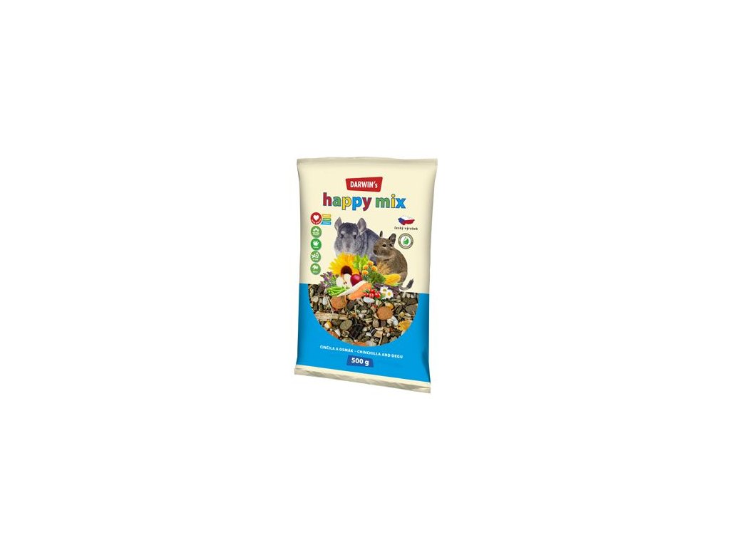 30651 darwin s cincila osmak happy mix 500g z kategorie chovatelske potreby a krmiva pro hlodavce a mala zvirata krmiva pro hlodavce a mala zvirata