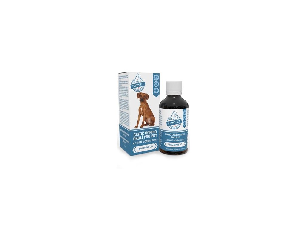3042 topvet cistic ocniho okoli pro psy 50ml z kategorie chovatelske potreby a krmiva pro psy hygiena a kosmetika psa ocni a usni pece psa