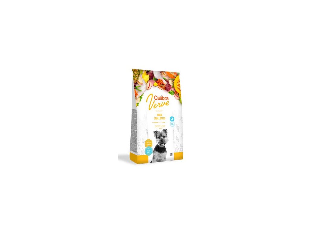 6126 calibra dog verve gf junior small chicken duck 1 2kg z kategorie chovatelske potreby a krmiva pro psy krmiva pro psy granule pro psy