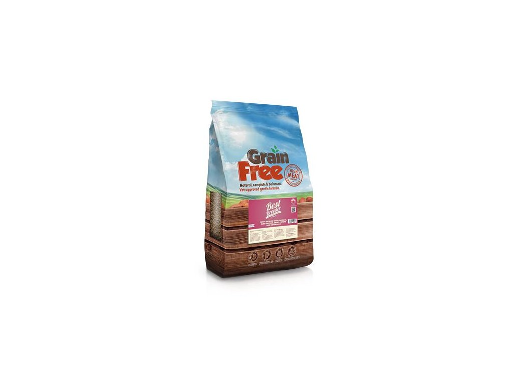80556 1 best breeder grain free puppy salmon with haddock blue whiting sweet potato and asparagus 2 kg z kategorie chovatelske potreby a krmiva pro psy krmiva pro psy granule pro psy