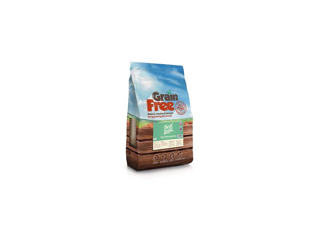 80574 1 best breeder grain free tuna with salmon sweet potato and broccoli 12 kg z kategorie chovatelske potreby a krmiva pro psy krmiva pro psy granule pro psy