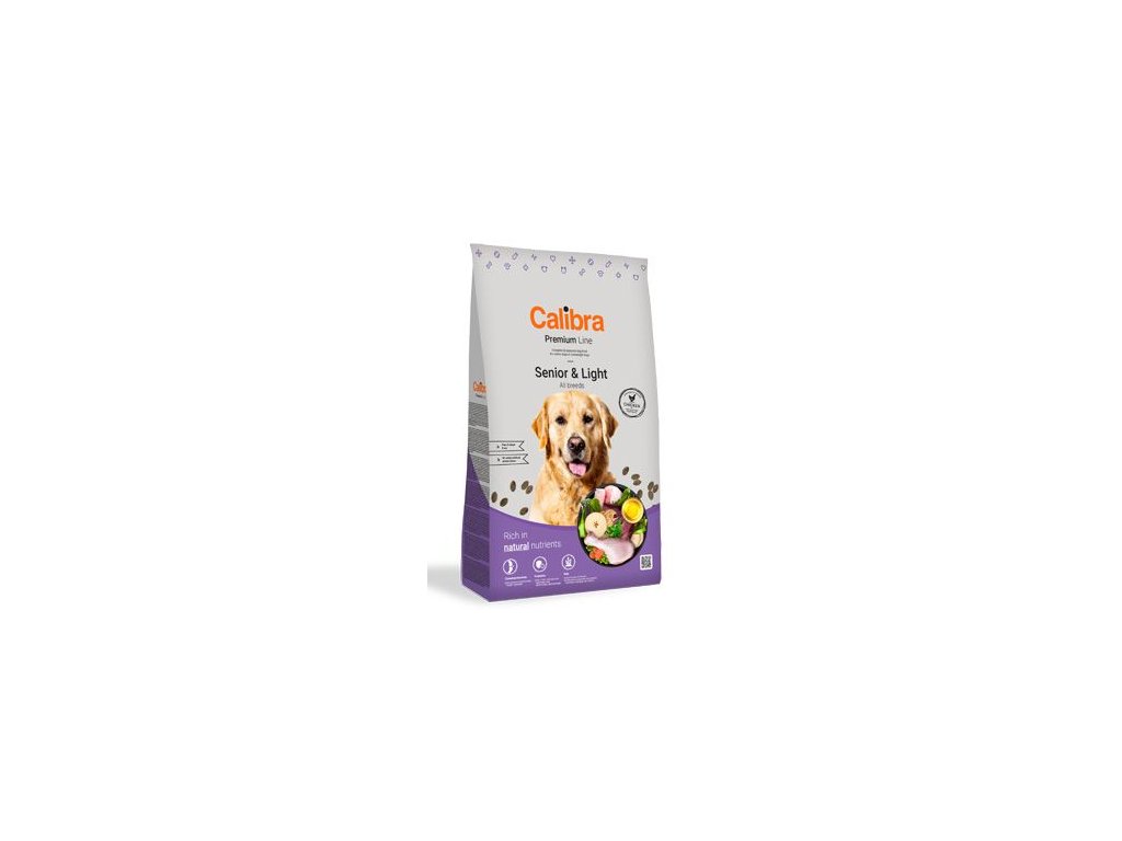 20760 calibra dog premium line senior light 3 kg z kategorie chovatelske potreby a krmiva pro psy krmiva pro psy granule pro psy