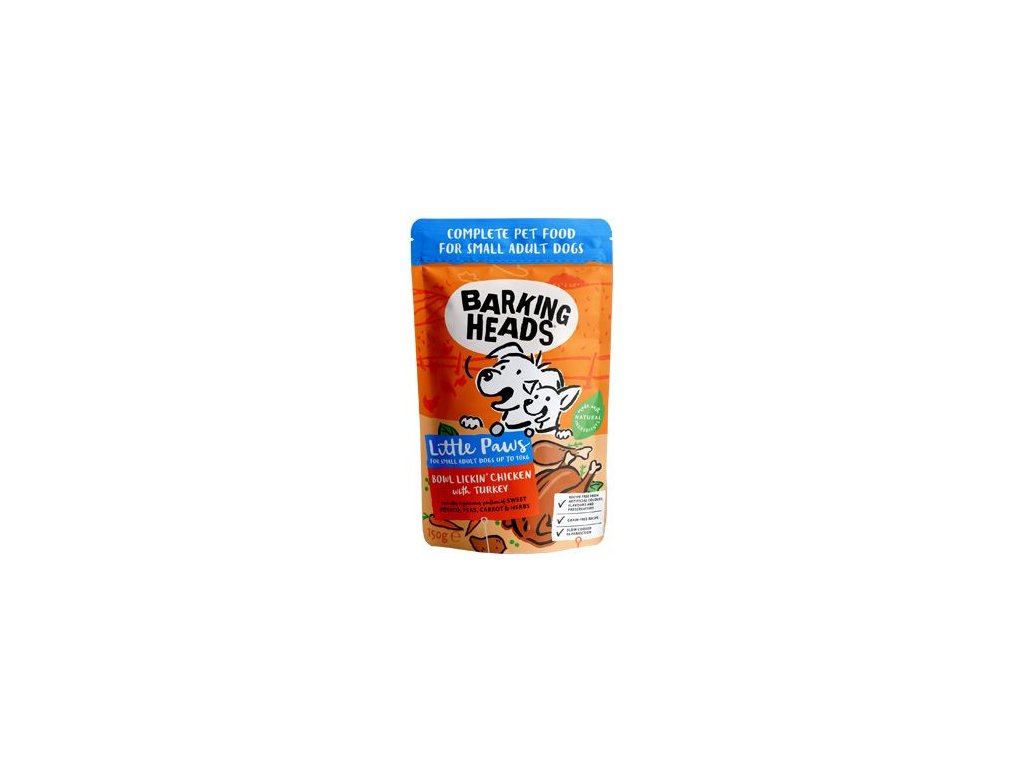 11643 barking heads litt paws lickin chick tur kapsicka150g z kategorie chovatelske potreby a krmiva pro psy krmiva pro psy kapsicky pro psy
