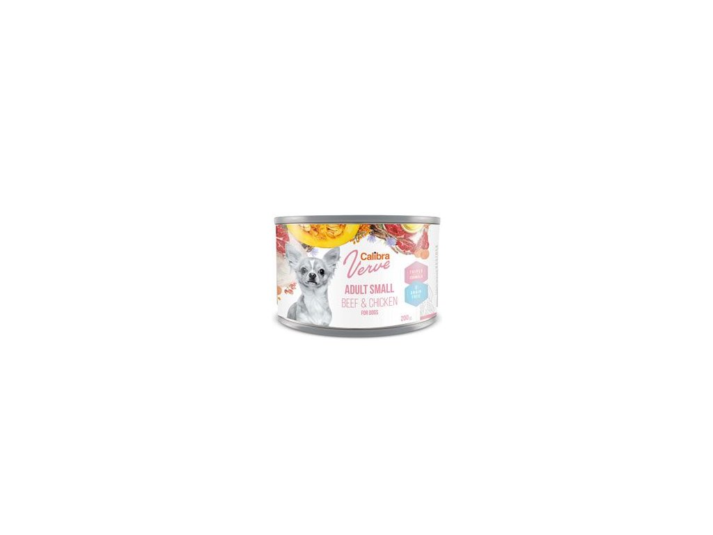 26736 calibra dog verve konzerva gf adult small beef chick 200g z kategorie chovatelske potreby a krmiva pro psy krmiva pro psy konzervy pro psy