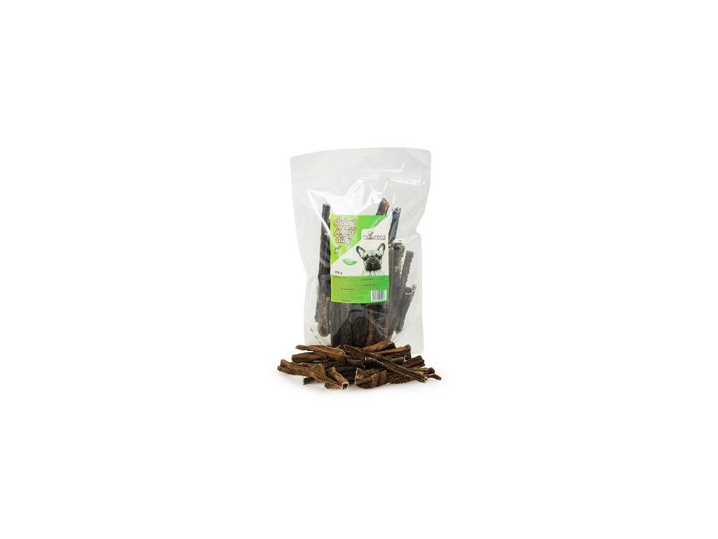35841 natureca jehneci drstky susene pochoutka pro psy 250g z kategorie chovatelske potreby a krmiva pro psy pamlsky pro psy susene vnitrnosti kosti pro psy