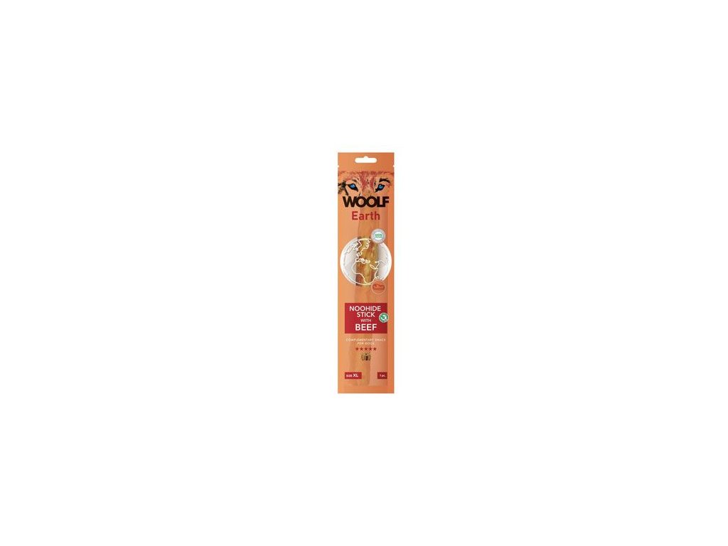 45000 1 woolf pochoutka earth noohide xl stick with beef 85g z kategorie chovatelske potreby a krmiva pro psy pamlsky pro psy pamlsky z prirodni zelatiny pro psy
