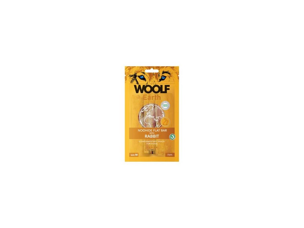 45045 1 woolf pochoutka earth noohide m rabbit 90g z kategorie chovatelske potreby a krmiva pro psy pamlsky pro psy pamlsky z prirodni zelatiny pro psy