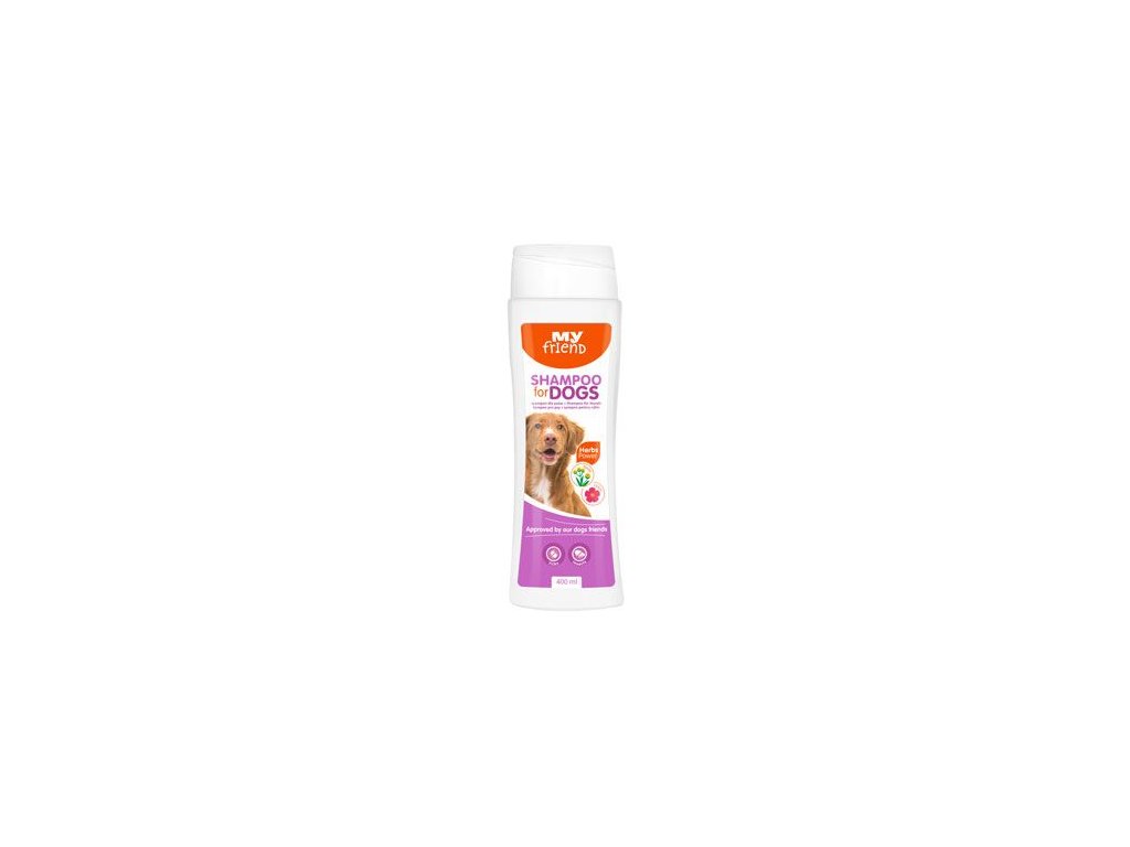 40749 1 bylinny sampon my friend pro psy 400ml z kategorie chovatelske potreby a krmiva pro psy hygiena a kosmetika psa sampony a spreje pro psy