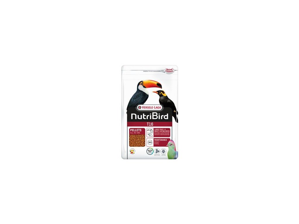 23022 versele laga nutribird t16 pro velke ptaky 700g z kategorie chovatelske potreby pro ptaky a papousky krmivo pro papousky