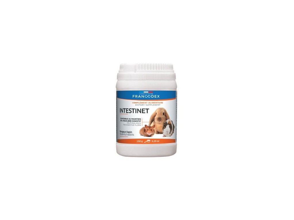 35469 francodex intestinet pro hlodavce a kraliky 150g z kategorie chovatelske potreby a krmiva pro hlodavce a mala zvirata vitaminy mineralni bloky