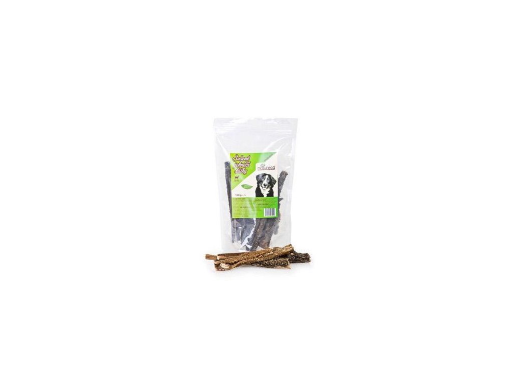 36390 natureca jehneci drstky susene pochoutka pro psy 100g z kategorie chovatelske potreby a krmiva pro psy pamlsky pro psy susene vnitrnosti kosti pro psy