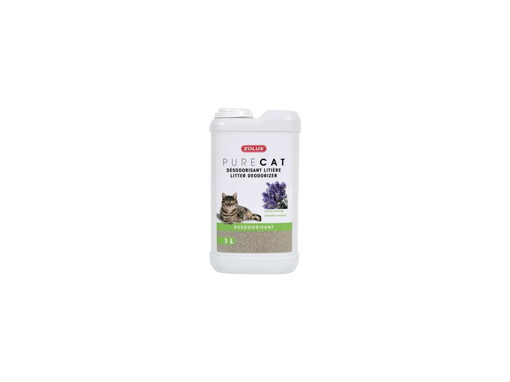 48303 1 deodorant purecat levandule 1l zolux z kategorie chovatelske potreby a krmiva pro kocky toalety steliva pro kocky odstranovace zapachu kocek