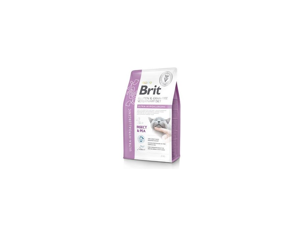 52410 1 brit vd cat gf ultra hypoallergenic 2kg z kategorie chovatelske potreby a krmiva pro kocky krmivo a pamlsky pro kocky veterinarni diety pro kocky