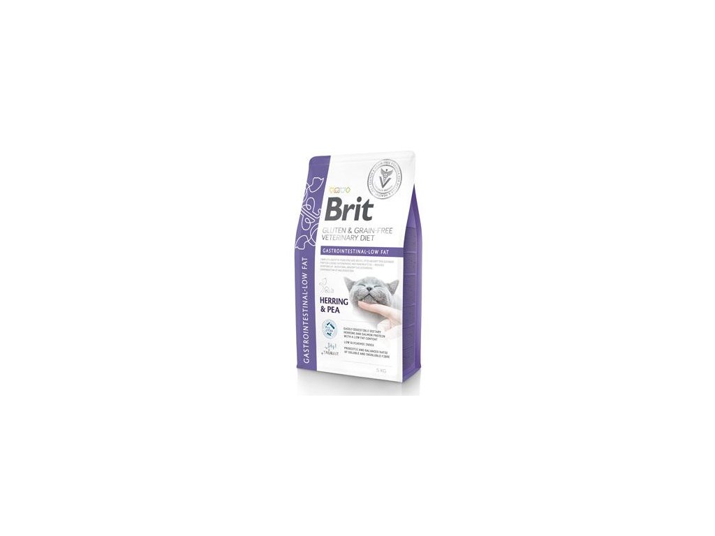 52416 1 brit vd cat gf gastrointestinal low fat 5kg z kategorie chovatelske potreby a krmiva pro kocky krmivo a pamlsky pro kocky veterinarni diety pro kocky
