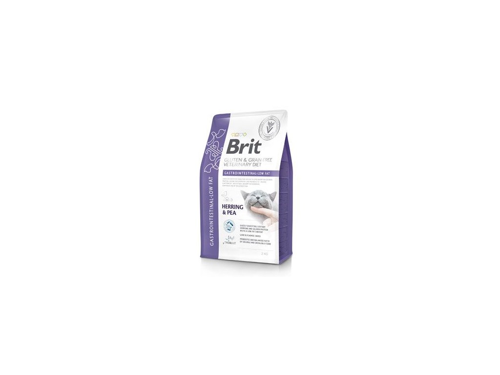 52419 1 brit vd cat gf gastrointestinal low fat 2kg z kategorie chovatelske potreby a krmiva pro kocky krmivo a pamlsky pro kocky veterinarni diety pro kocky