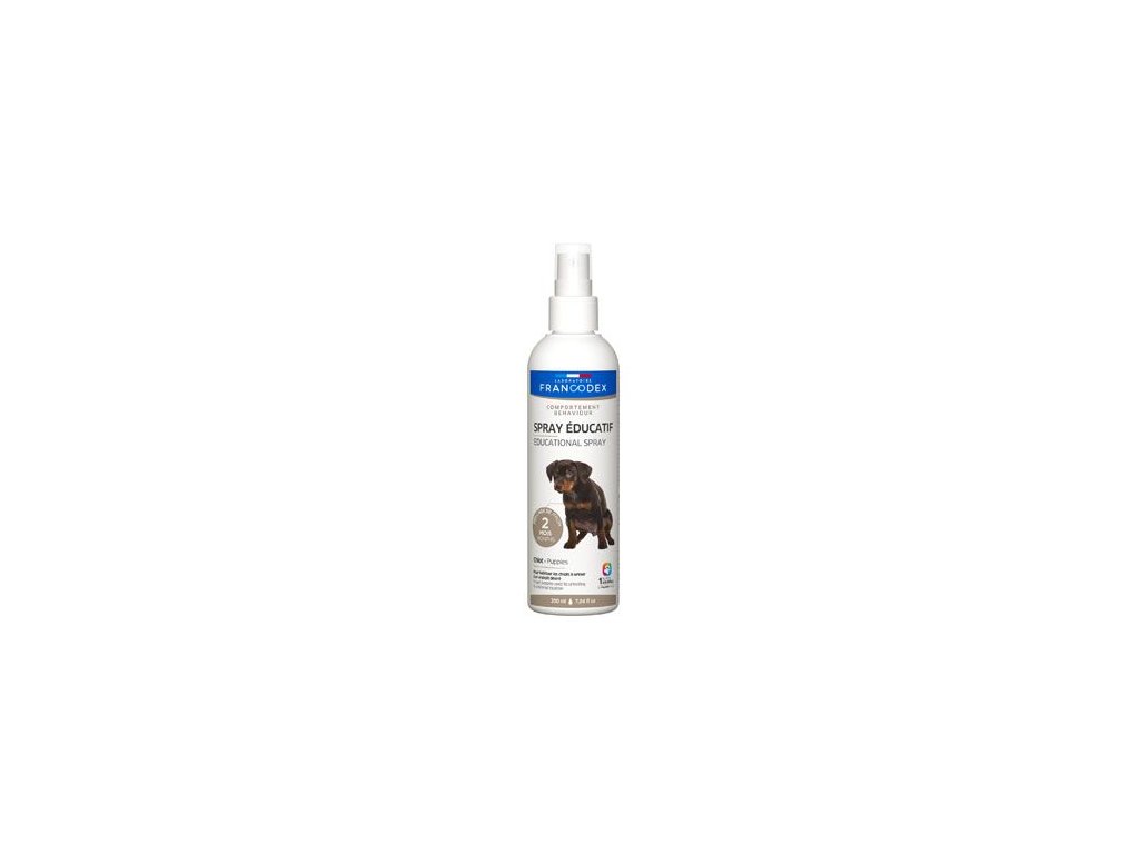 75705 1 francodex sprej pro vycvik stenete 200ml z kategorie chovatelske potreby a krmiva pro psy hygiena a kosmetika psa cistice a odpuzovace psu