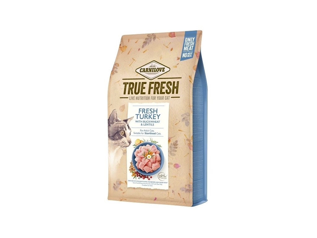 38769 carnilove cat true fresh turkey 340g z kategorie chovatelske potreby a krmiva pro kocky krmivo a pamlsky pro kocky granule pro kocky