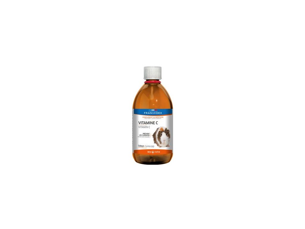 57135 1 francodex vitamin c kapky morce 500ml z kategorie chovatelske potreby a krmiva pro hlodavce a mala zvirata vitaminy mineralni bloky