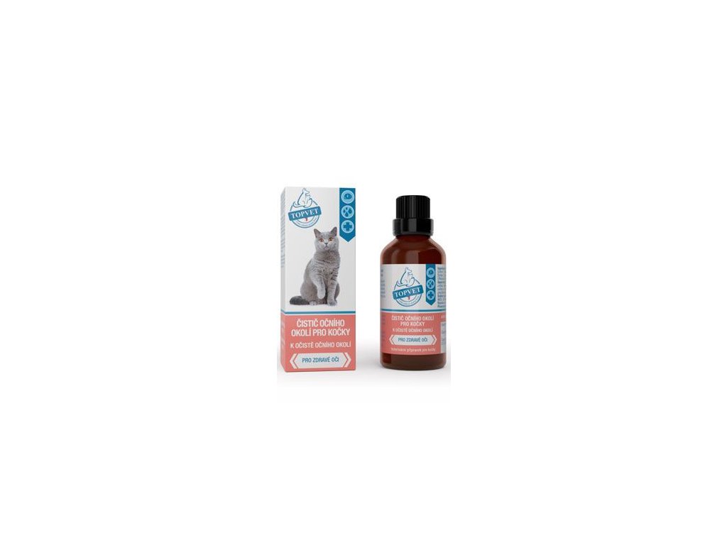 76764 1 cistic ocniho okoli pro kocky topvet 50ml z kategorie chovatelske potreby a krmiva pro kocky hygiena a kosmetika kocek usni a ocni pece kocek