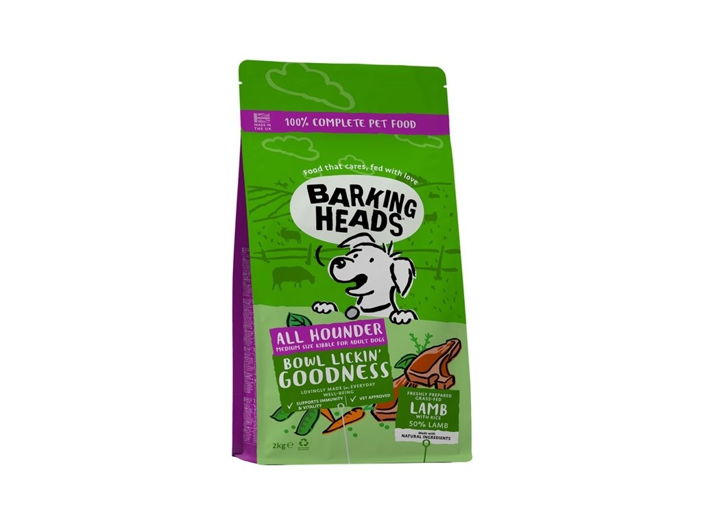 82755 1 barking heads all hounder bowl lickin good lamb 2kg z kategorie chovatelske potreby a krmiva pro psy krmiva pro psy granule pro psy