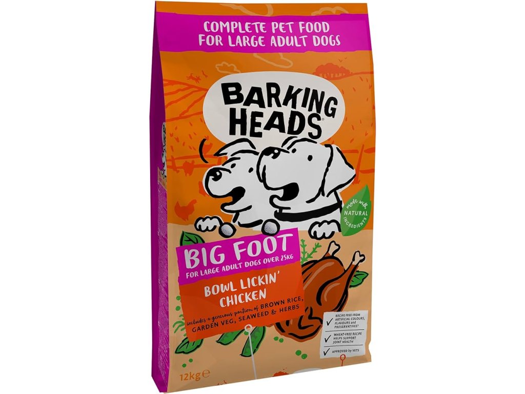 82761 1 barking heads big foot bowl lickin good chick 12kg z kategorie chovatelske potreby a krmiva pro psy krmiva pro psy granule pro psy