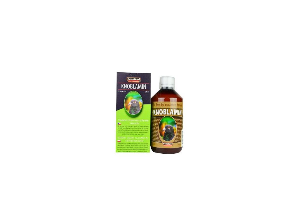 42627 1 knoblamin h pro holuby cesnekovy olej 500ml z kategorie chovatelske potreby pro ptaky a papousky vitaminy mineraly pro papousky vitaminy pro papousky